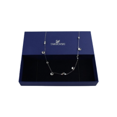 [5669_0332-01#] 스와로브스키 크리스탈목걸이X1개&골드톤목걸이X1개 (전용상자 1개에 목걸이 2개입)