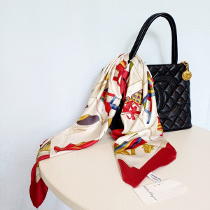 [RJBFS8149_0676-02] SALVATORE FERRAGAMO 페라가모 스카프(87cm)