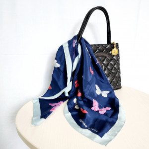 [6669_0272_10] Hanae Mori 하나에 모리 스카프(77cm)