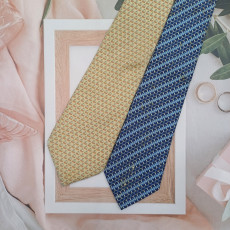 [7338_0542-11] 에르메스+페라가모 실크 넥타이 세트