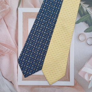 [7338_0542-14] FERRAGAMO 페라가모 실크 넥타이 세트