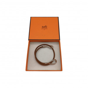 [8149_0580-01] HERMES 에르메스 가죽 후크 팔찌