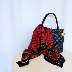 [JBFS8971_0750-04] DIOR 디올 실크 스카프 (88cm)