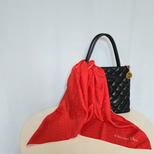 [BFS7491_0349-04] DIOR 디올 실크 스카프(77cm)