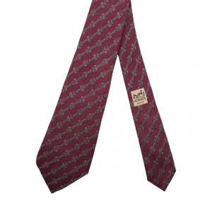 [JBFCS8971_0084-14] HERMES 에르메스 실크 넥타이