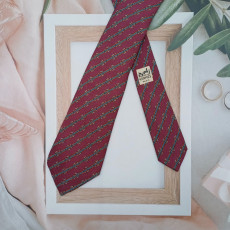 [JBFCS8971_0084-14] HERMES 에르메스 실크 넥타이